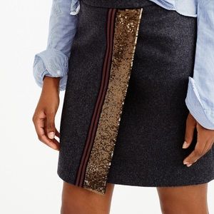 J. Crew Collection Sequin Origami Mini Skirt 2 XS